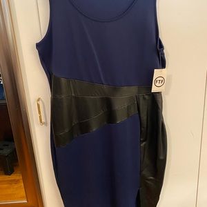 Blue sleeveless dress